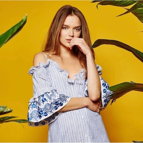 Parker Keegan Cold Shoulder Dress - XS - Picture 7 of 7